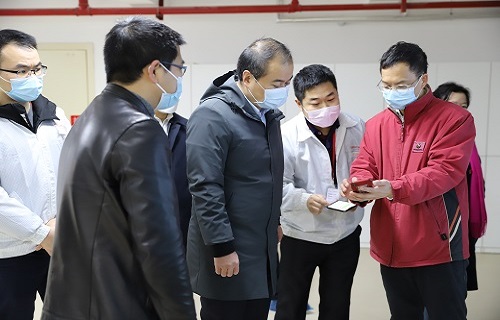 长沙市委副书记朱健调研bg大游生物复工复产工作