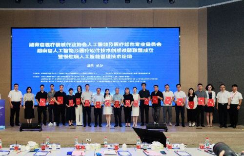 湖南省人工智能及医疗软件技术创新战略联盟成立